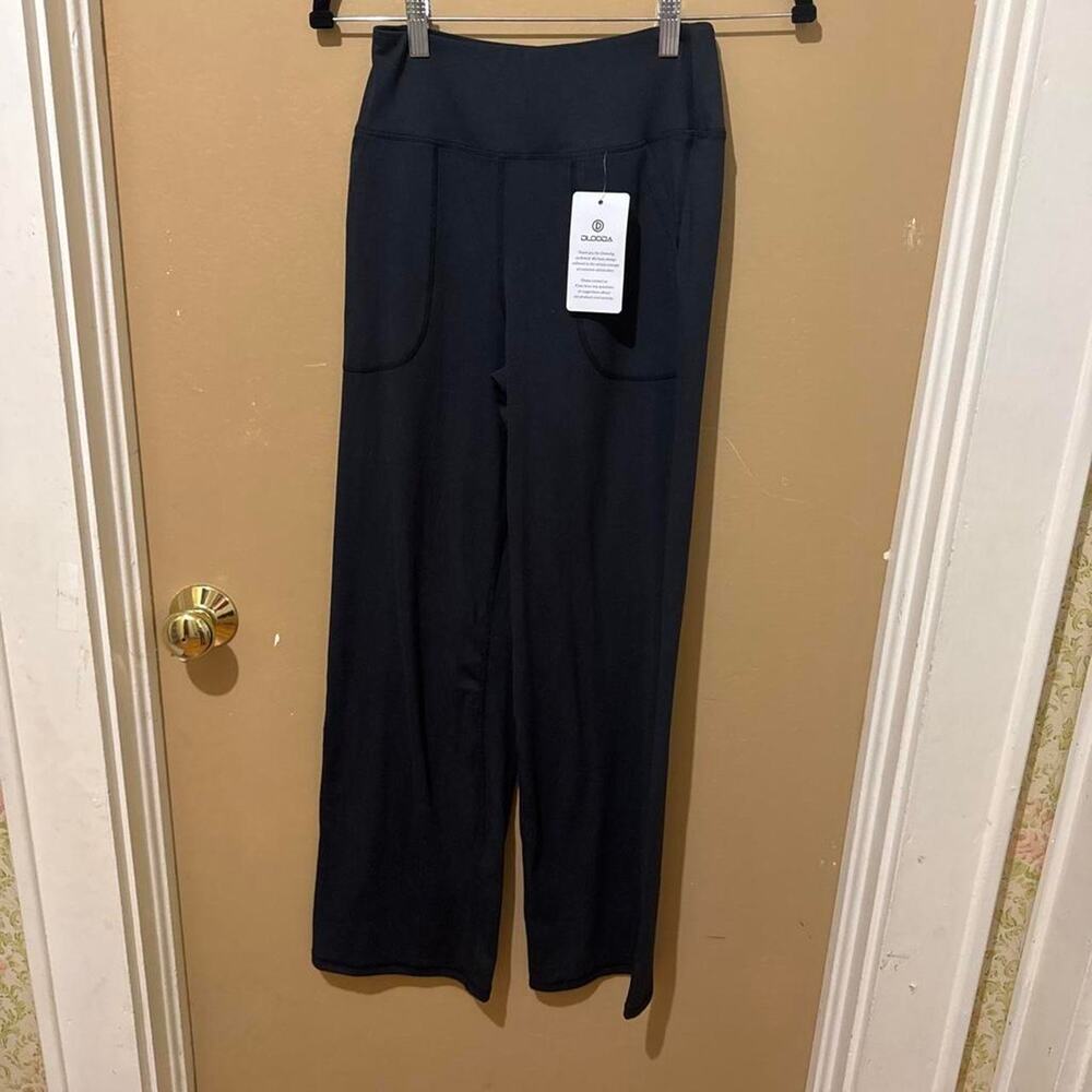 Black wide leg pants